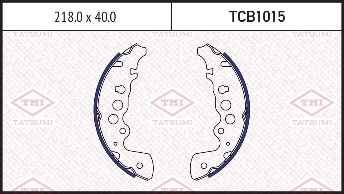  тормозные барабанные TMI TATSUMI TCB1015