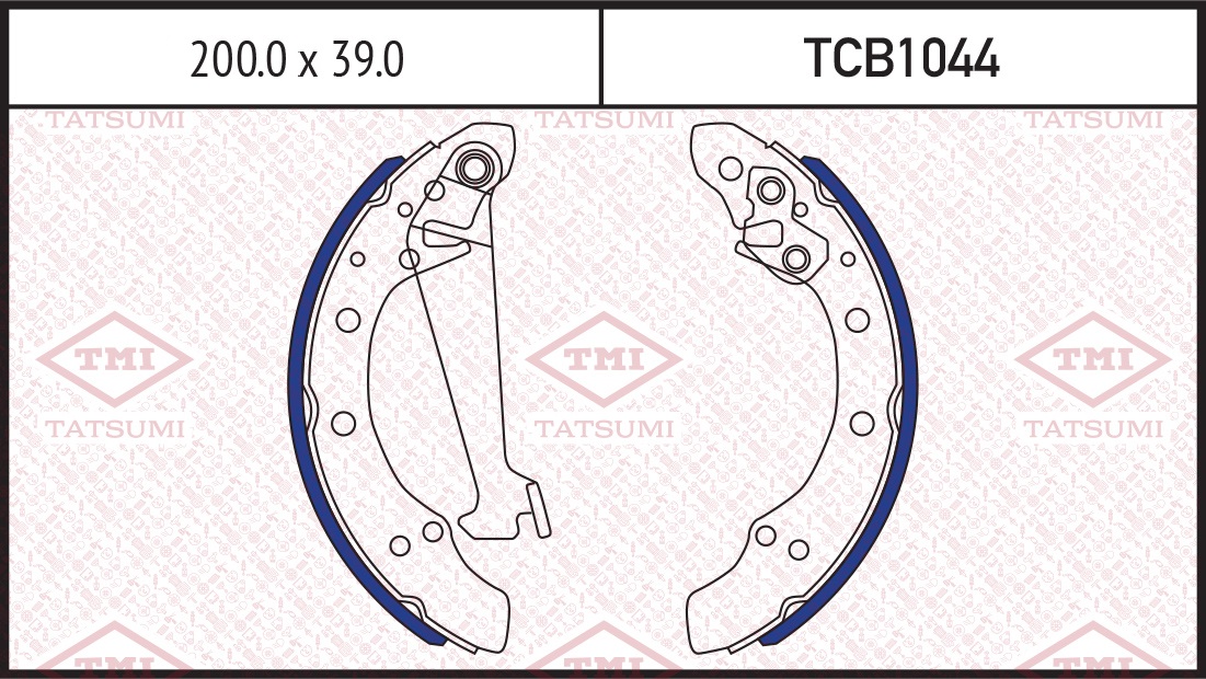 тормозные барабанные TMI TATSUMI TCB1044
