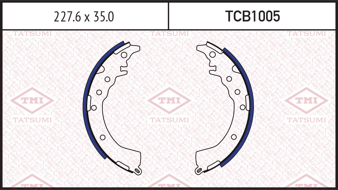  тормозные барабанные TMI TATSUMI TCB1005